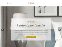 Tablet Screenshot of bbcustomlampshades.com